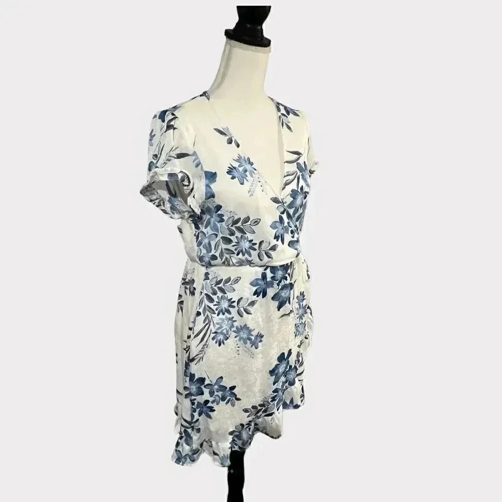 Allison & Kelly faux wrap dress size L NWT - Picture 3 of 14